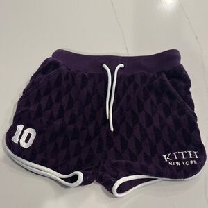 Kith Deep Purple Diamond Pattern Shorts